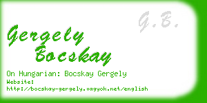 gergely bocskay business card
